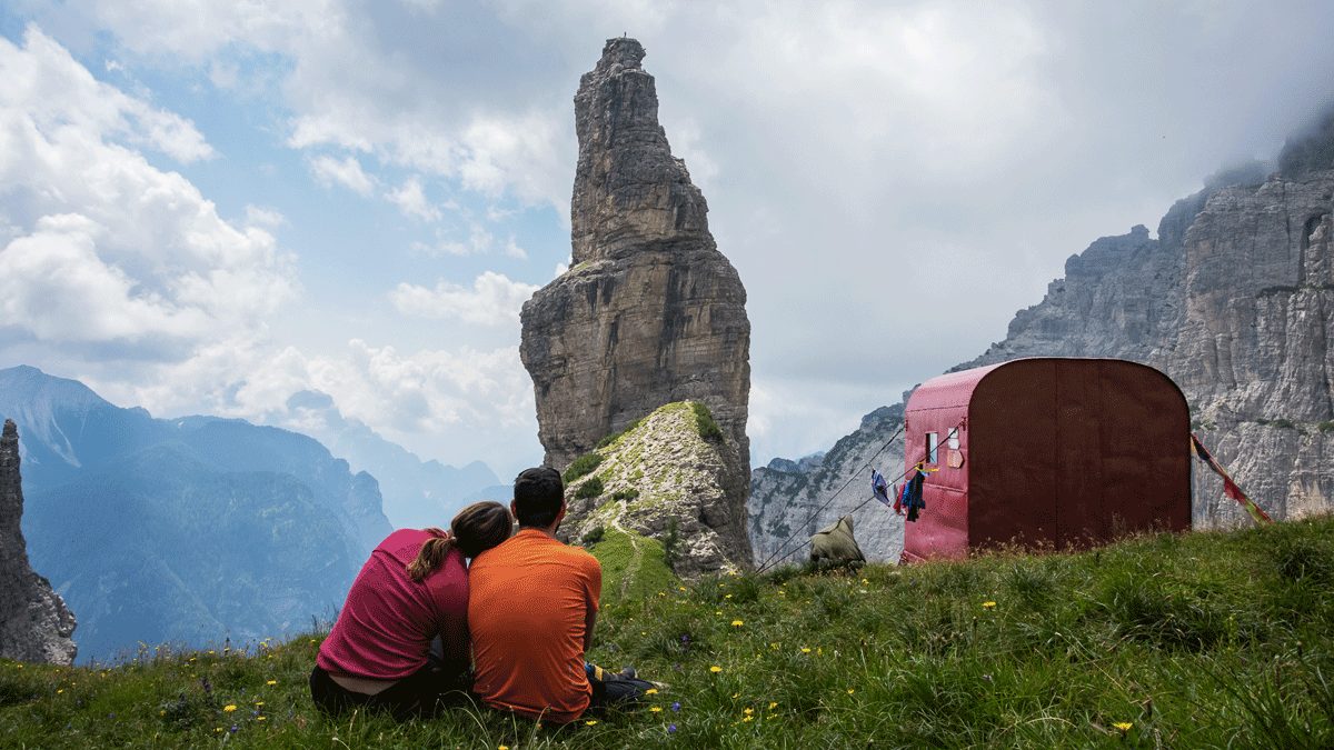 Campanile di Val Montanaia dal Rifugio Pordenone